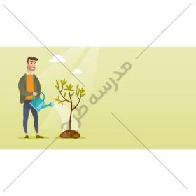 وکتور روز درخت کاری