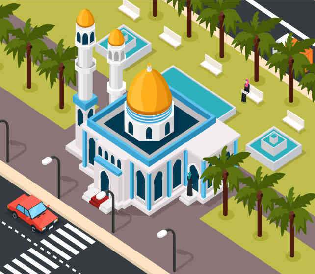 وکتور لایه باز مسجد