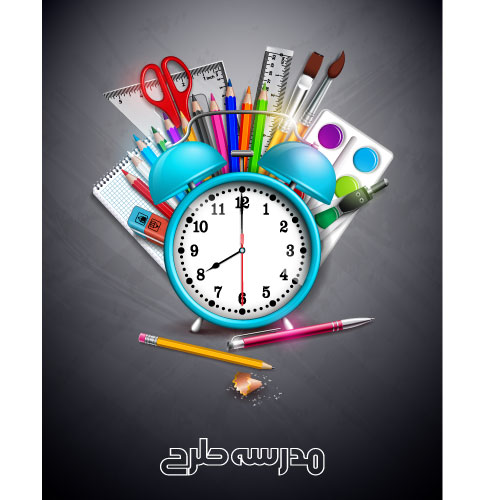 وکتور مداد و خودکار