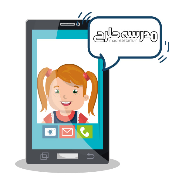 وکتور طرح کلاس آنلاین دانش آموزی