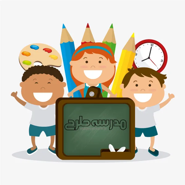 وکتور طرح بازگشت به مدرسه