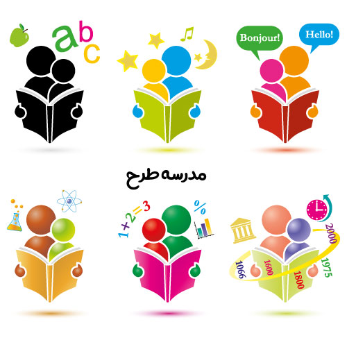مجموعه 6 طرح وکتور لایه باز بازگشت به مدرسه