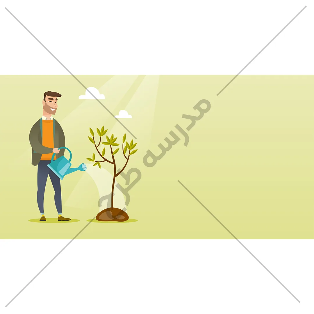 وکتور روز درخت کاری