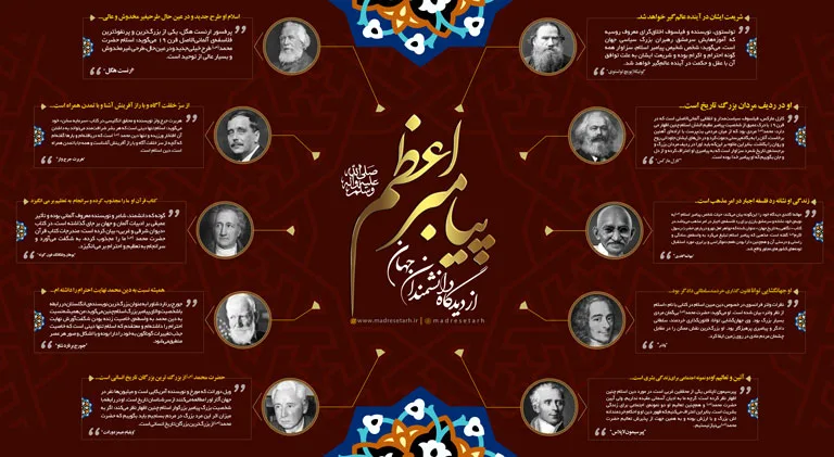 اینفوگرافی پیامبر از دیدگاه دانشمندان