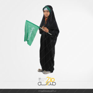 دختر با پرچم عباس