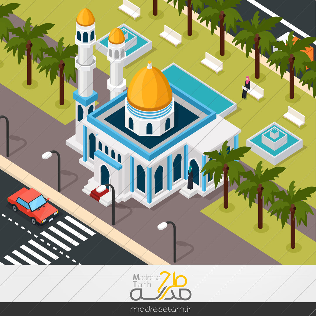 وکتور لایه باز مسجد