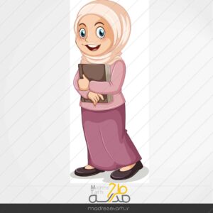 وکتور لایه باز حجاب و کتاب