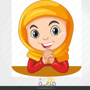 وکتور لایه باز دختر با حجاب