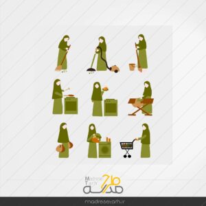 وکتور روز زن