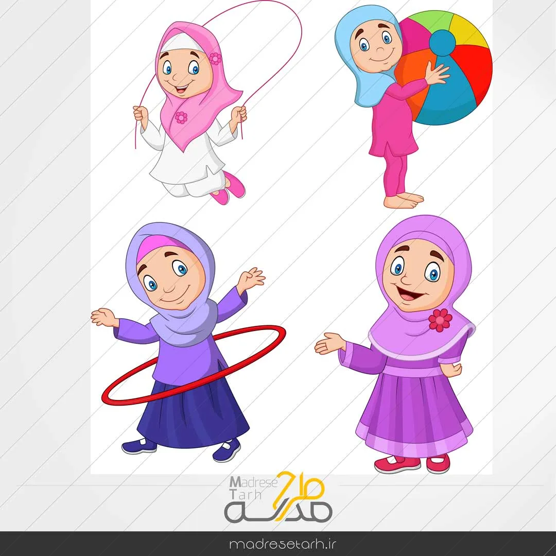 وکتور باحجاب دختر