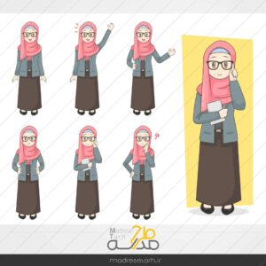 وکتور روز دختر