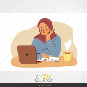 طرح وکتور دختر باحجاب