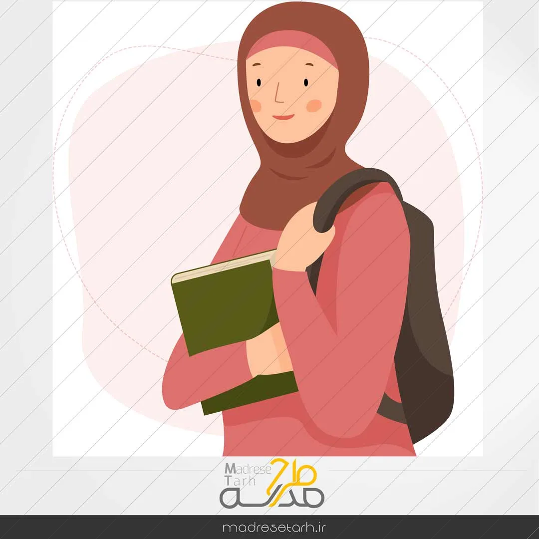 کاراکتر لایه باز دختر باحجاب