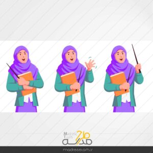 کاراکتر لایه باز ویژه معلم باحجاب