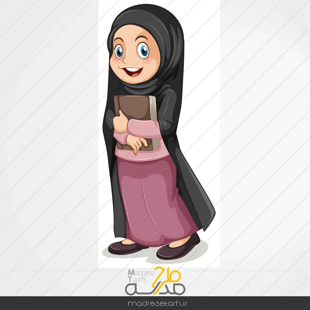 المان دانش آموز دختر چادری