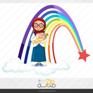 وکتور فانتزی دانش آموز دختر