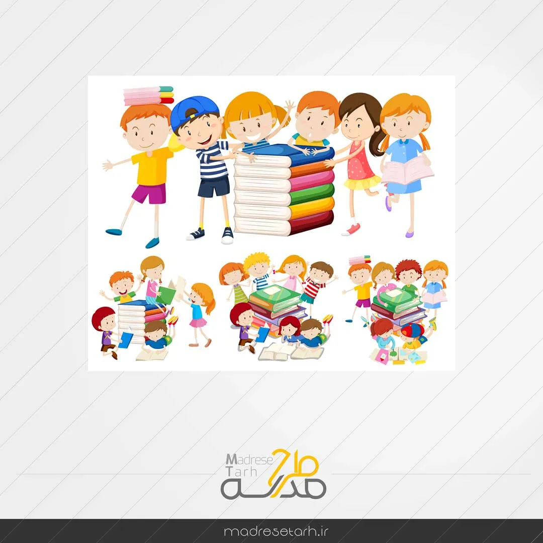دانلود استیکر کتاب