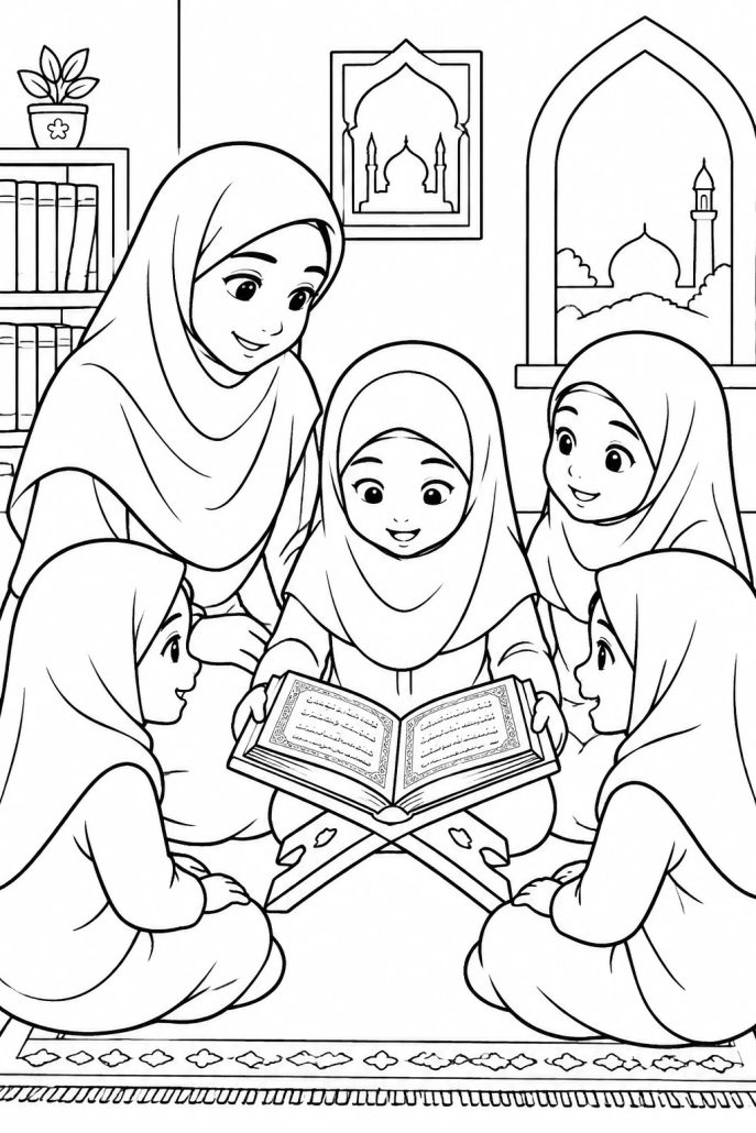 نقاشی معلم قرآن